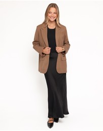 Petal & Pup - Tove Tie Back Blazer - Tan