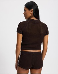 adidas Originals - Knitted Crochet Cali Tee
