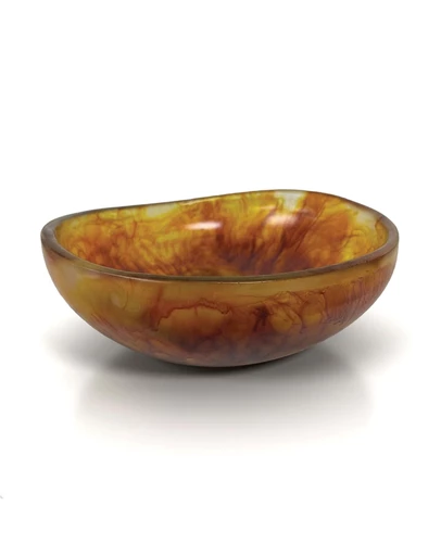 Urban Attitude - Urban Attitude RAQS Salad Bowl Height: 11.5cm, Width: 29.5cm, Length: 31cm - Burnt Amber