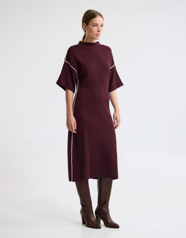 Oxford - Natalya Knit Contrast Piping Dress