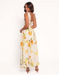 Petal & Pup - Mirea Midi Dress - Lemon Print