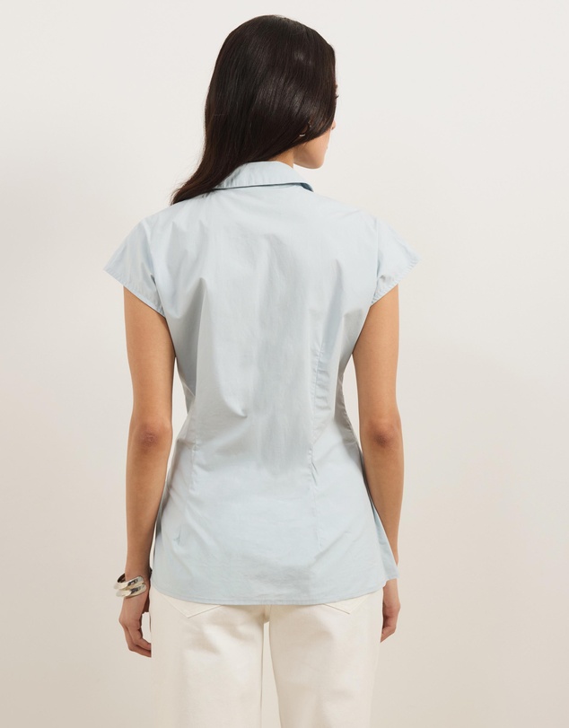 Atmos&Here - Riley Cotton Tie Waist Shirt