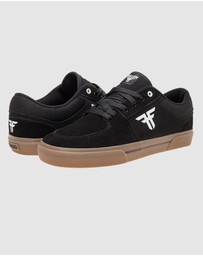 Fallen Footwear - Fallen Footwear Men Patriot Vulcanised Sole Gum Shoes Black/White