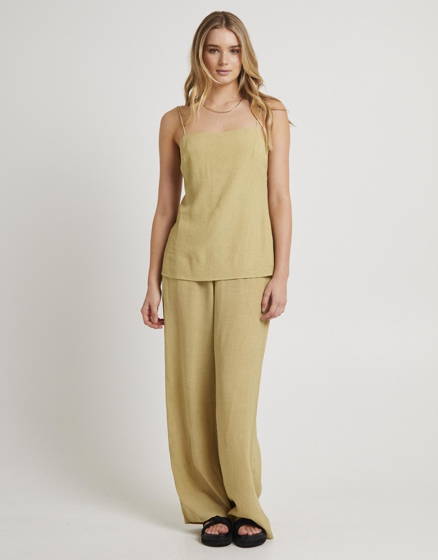 Subtitled - Indra Crinkle Tie Back Top