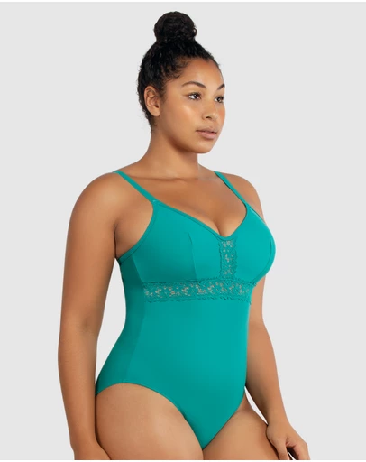 Parfait - Brigitte Low Back One Piece Swimsuit with Lace