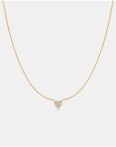 Ania Haie - Ania Haie Gold Pave Heart Necklace