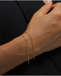 Elli Jewelry - Bracelet Figaro Round Filigree in 925 Sterling Silver Gold Plated