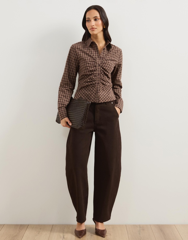 Atmos&Here - Maura Gathered Front Shirt
