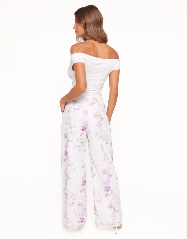 Petal & Pup - Adams Fitted Pant - Purple Floral