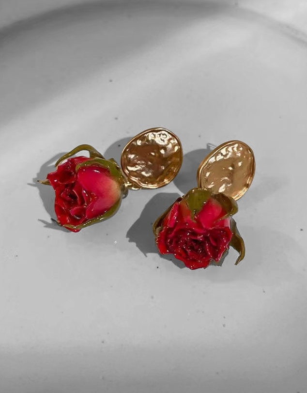 KAJA Clothing - Earring-Eternal Flower Earrings-Rose Pearl Earrings-2pc