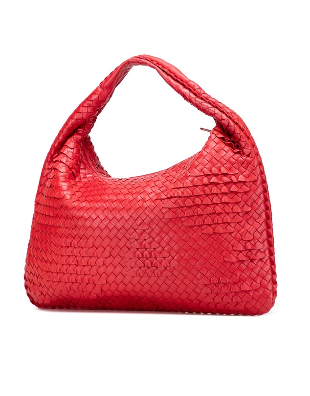 Pre-Loved by Azura Reborn - Pre-Loved Medium Nappa Intrecciato Ruffle Veneta Hobo