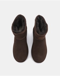 AusWooli Ugg Boots - Bondi Sheepskin Signature Short Ankle Boots