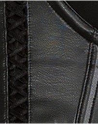 Parfait - Stevie Faux Leather Longline Bustier Bra Top