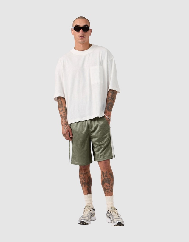 Zanerobe - Cropped Slub Flow Tee Vintage White