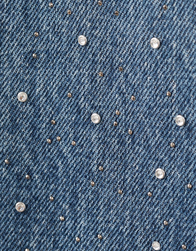 M.N.G - Wide-Leg Jeans With Rhinestones