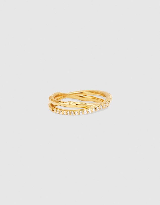 By Charlotte - Entwined Hearts Ring