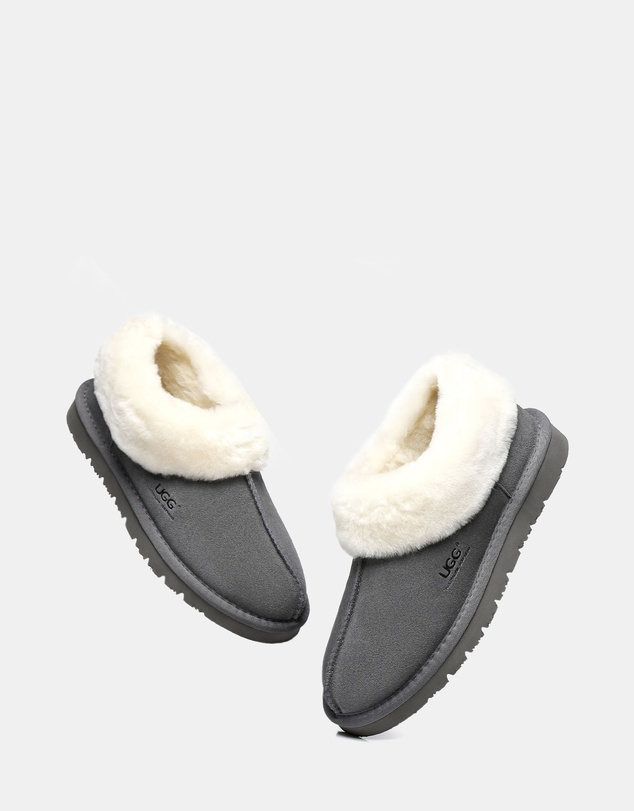 EVERAU - Australian Shepherd Ugg Homey Slipper Cow Leather Upper House Shoes