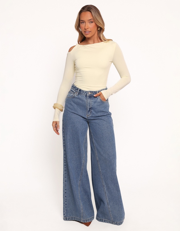 Petal & Pup - Darma Long Sleeve Top - Pale Yellow