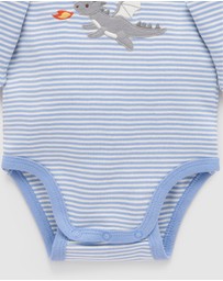 Purebaby - Applique Bodysuit -Kids-Babies
