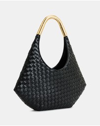 JW PEI - Olivia Hand-Woven Metal Handle Hobo Bag