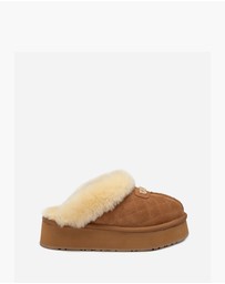Ozwear Connection Uggs - Ugg Coquette Matelassé Logo Platform Slipper (Detachable Feature)
