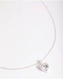 Lovisa - Sterling Silver Cubic Zirconia Heart Necklace