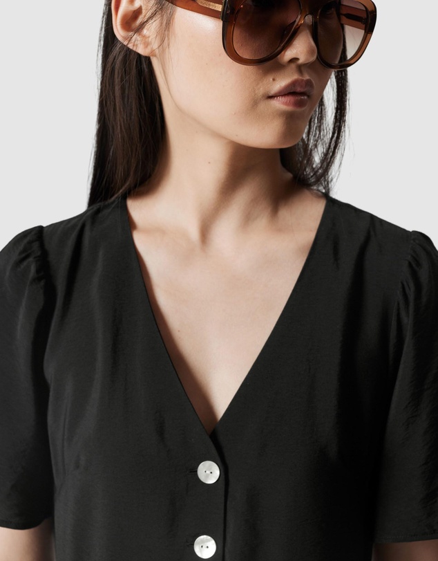 & Other Stories - V-Neck Midi Dress