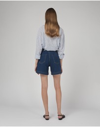 DRICOPER DENIM - Zaplin Paris Blue Denim Shorts