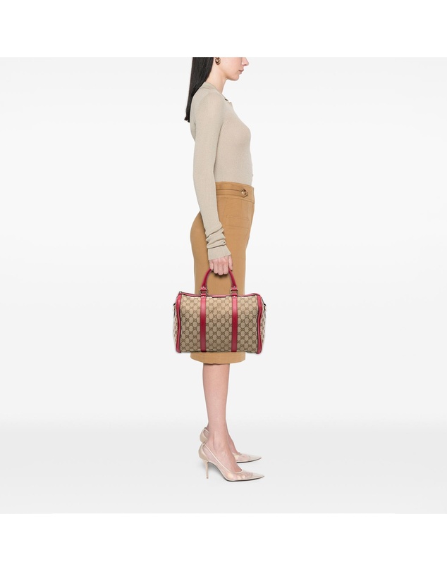 Pre-Loved by Azura Reborn - Pre-Loved Medium GG Canvas Joy Boston Bag