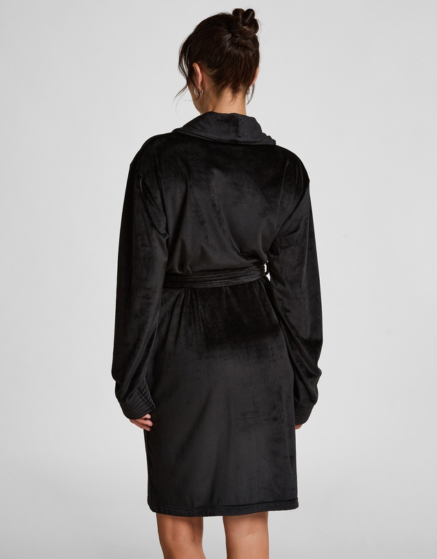 Hunkemoller - Short Velours Quilt Robe
