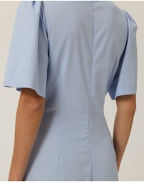 Tussah - Zoe Pintuck Detail Flutter Sleeve Midi Dress