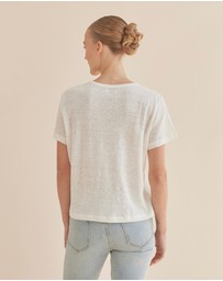 Amelius - Coogee Linen Crew Neck Tee
