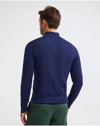 Oxford - Merino Zip-Neck Wool Pullover