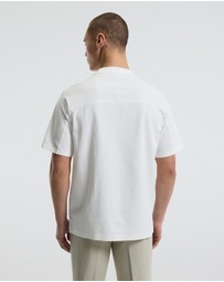 Calibre - Loose Fit Crepe T-shirt White