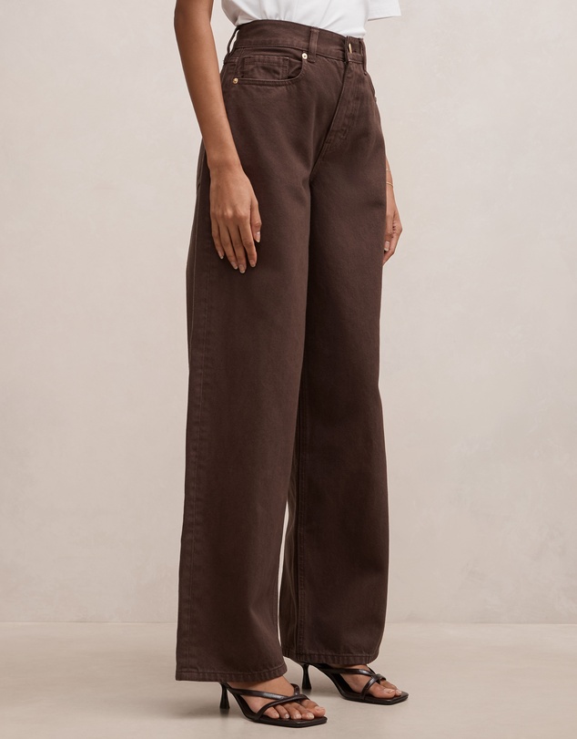 Forever New Petite - Gia Petite High Rise Wide Leg Jeans