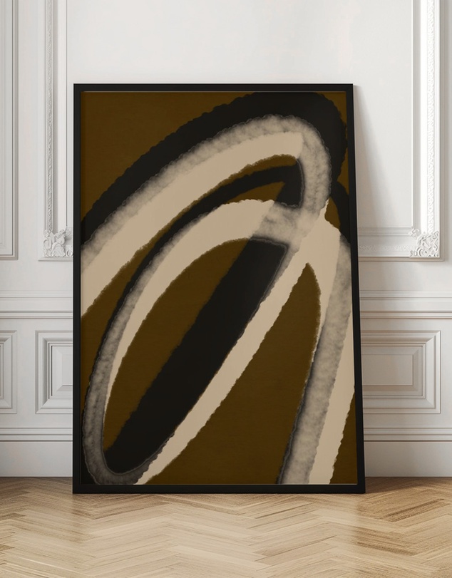 Olive et Oriel - Espressostrokes No 5 by Treechild Art Print