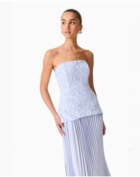 Elliatt - Lacy Strapless Gown