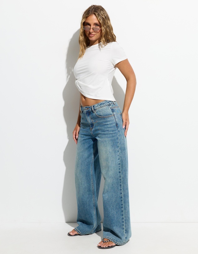 Dazie - Valentina Twisted Hem Tee