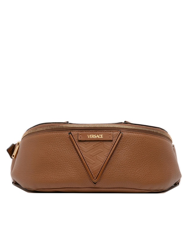 Pre-Loved by Azura Reborn - Pre-Loved Leather V Greca Signature Belt Bag
