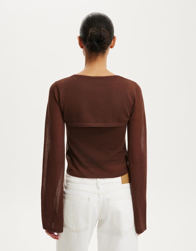 Cotton On - Shrug Sheer Knit Top