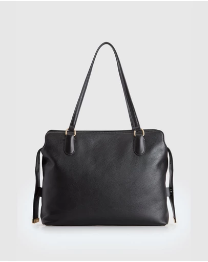 Evity - Clover Leather Work Tote Bag