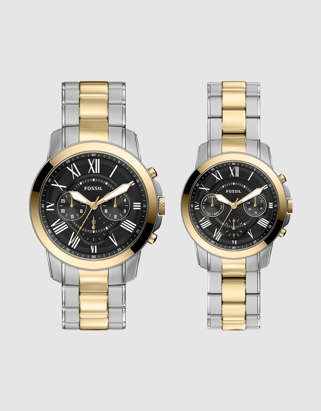 Fossil - Grant Two Tone Chronograph Watch