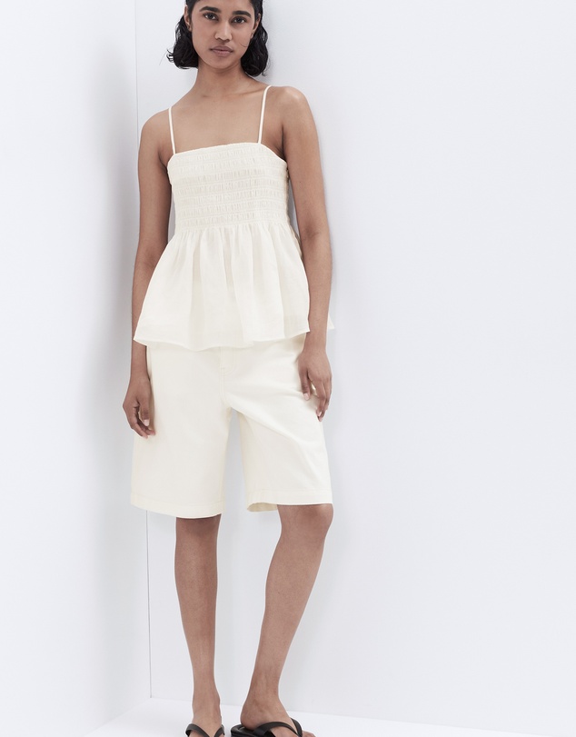 UNISON - Ramie Shirred Top