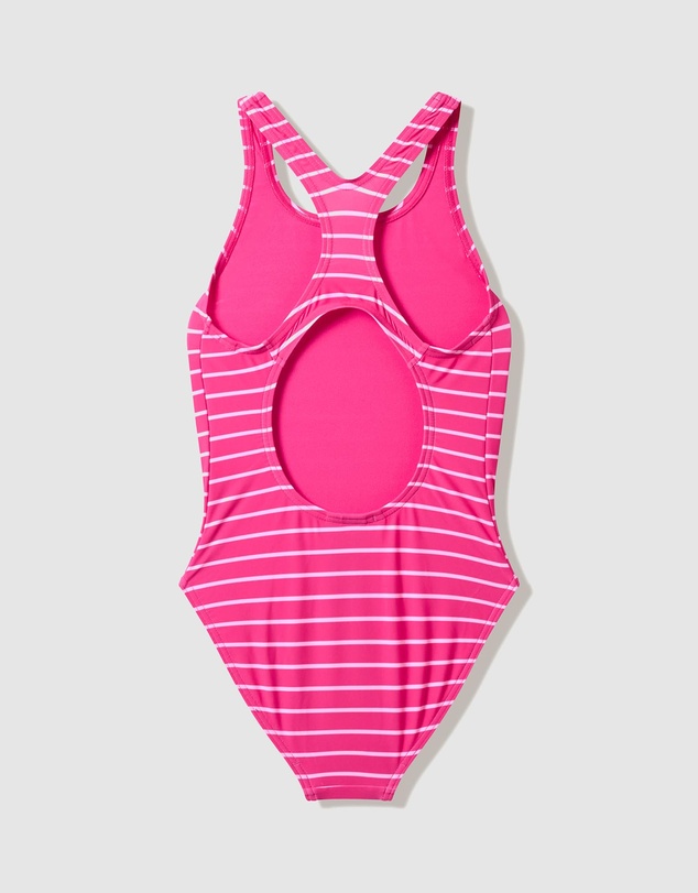 Speedo - Stripe Printed Medalist Swimsuit - Kids-Teens