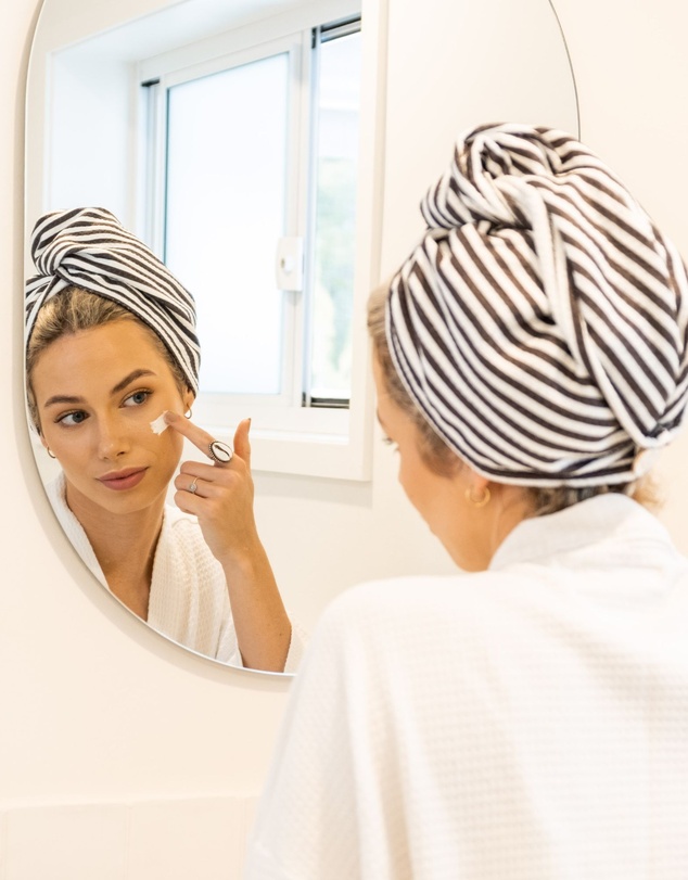Sky Gazer - Quick Dry Hair Wrap- Black