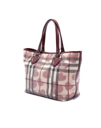 Pre-Loved by Azura Reborn - Pre-Loved House Check Coated Canvas Hearts Gracie Tote