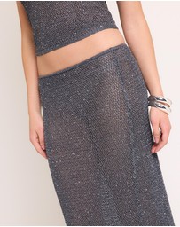Alice In The Eve - Alora Knit Sequin Maxi Skirt