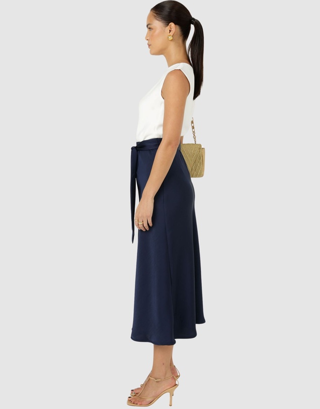 SACHA DRAKE - Luxe Bias Midi Skirt
