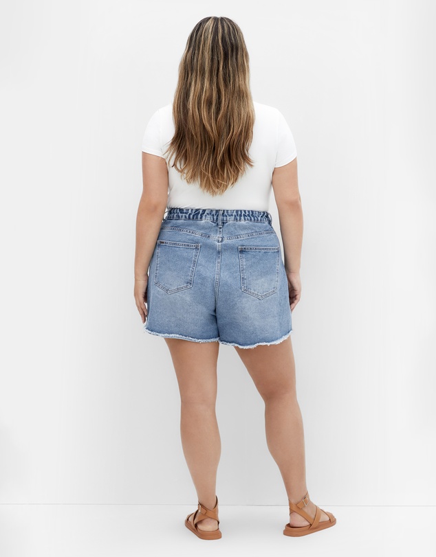 City Chic - Hannah Rip Denim Short