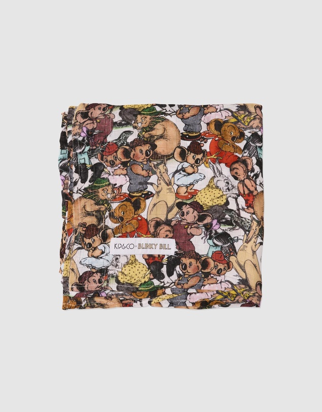 Kip&Co - KipCo x Blinky Bill Blinky And Friends Bamboo Swaddle - Babies